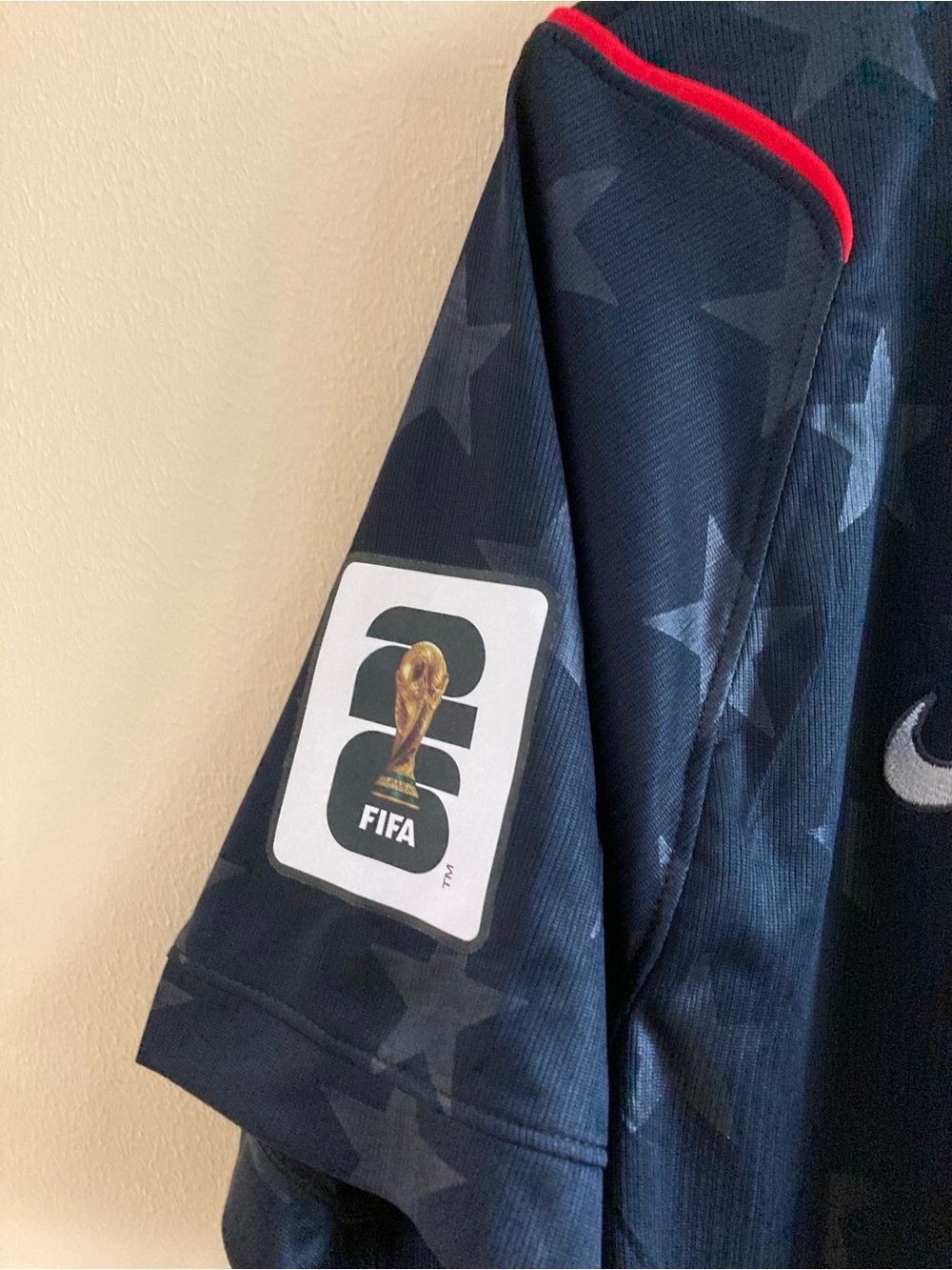 Nike USA Soccer Jersey #10 in Navy with Red Piping and White Details - Picture 3 of 7